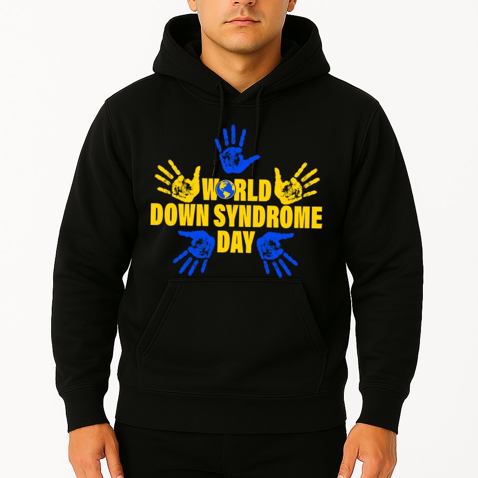 World Down Syndrome Day Hand Print Hoodie