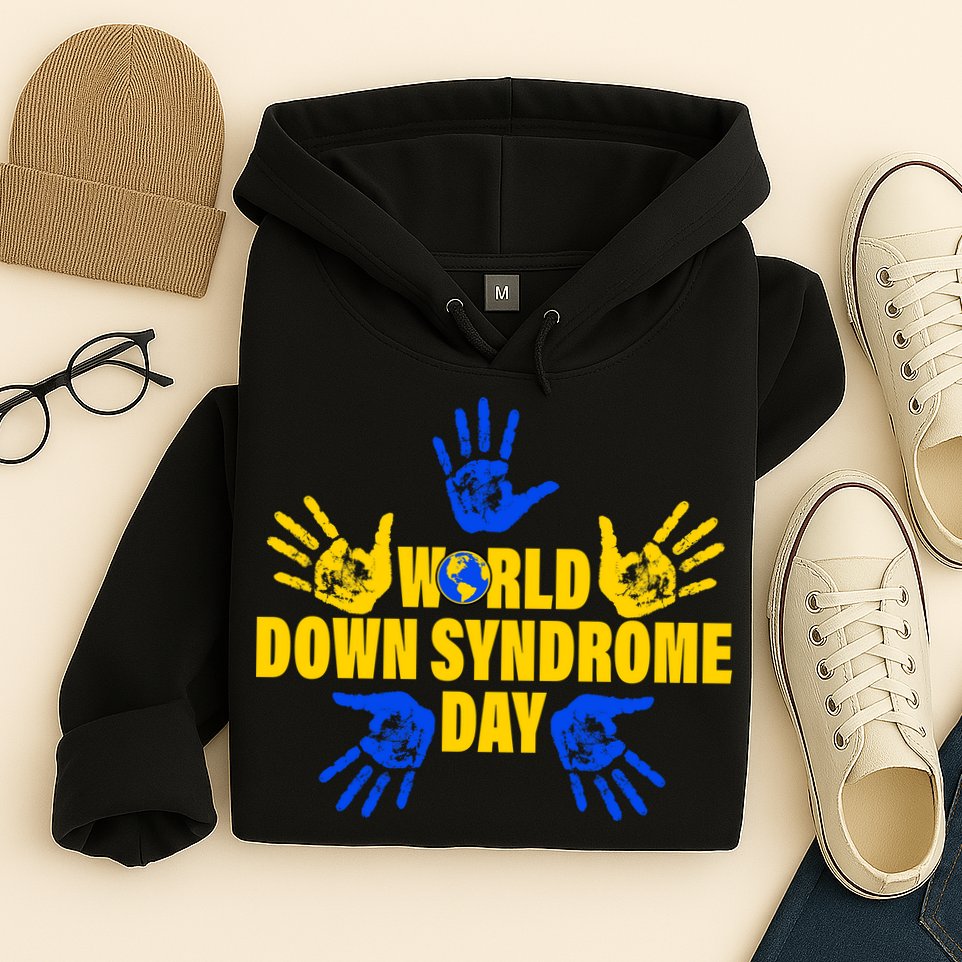 World Down Syndrome Day Hand Print Hoodie