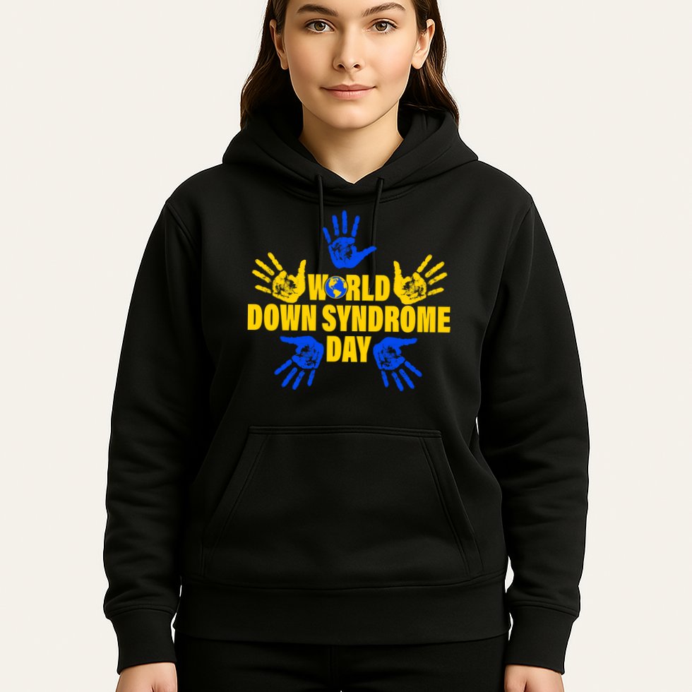 World Down Syndrome Day Hand Print Hoodie