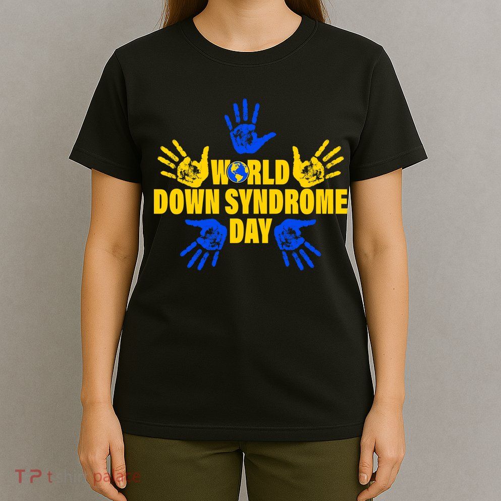World Down Syndrome Day Hand Print T-Shirt