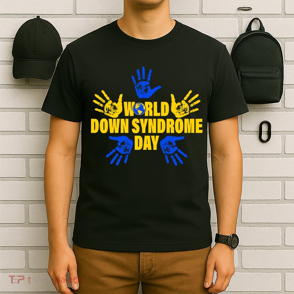 World Down Syndrome Day Hand Print T-Shirt