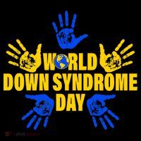 World Down Syndrome Day Hand Print Button