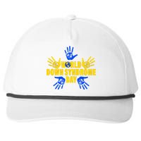 World Down Syndrome Day Hand Print Snapback Five-Panel Rope Hat