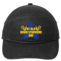 World Down Syndrome Day Hand Print 7-Panel Snapback Hat