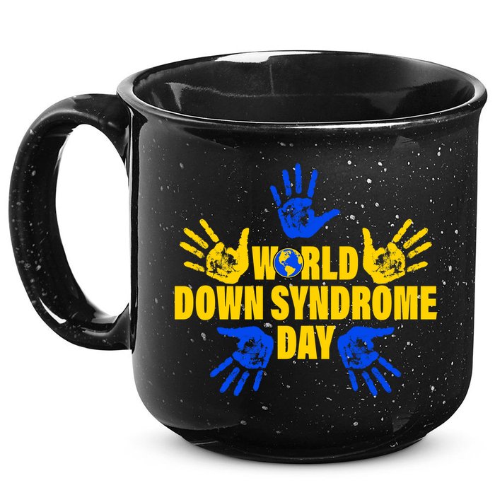 World Down Syndrome Day Hand Print 15oz Campfire Ceramic Mug