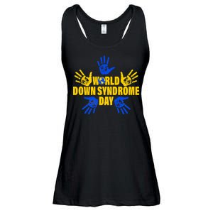 World Down Syndrome Day Hand Print Ladies Essential Flowy Tank