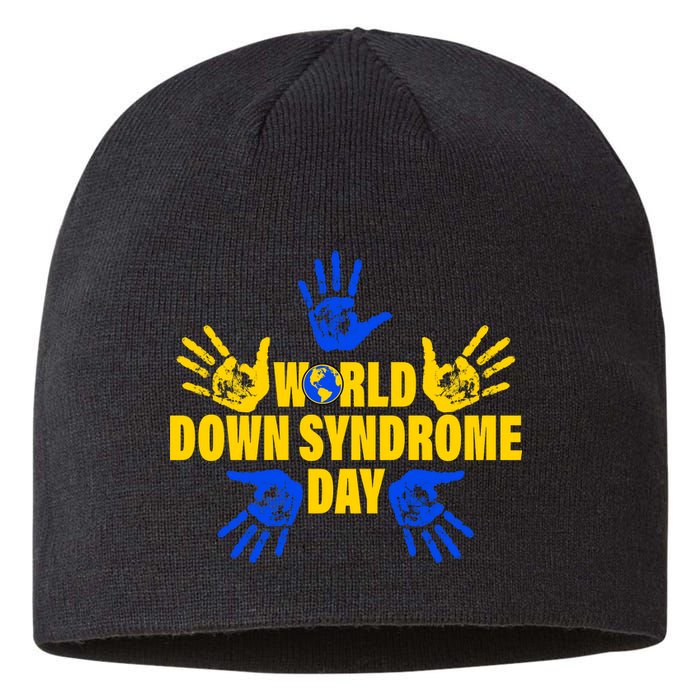 World Down Syndrome Day Hand Print Sustainable Beanie