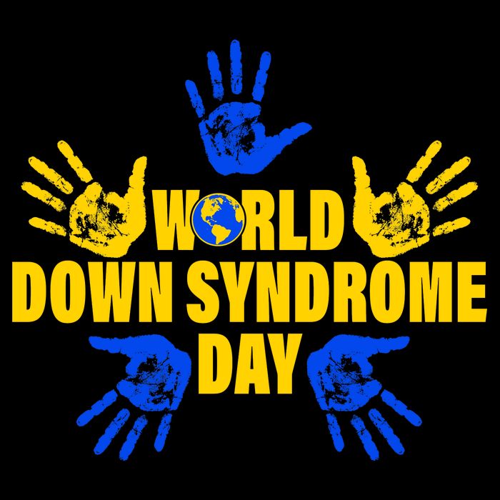 World Down Syndrome Day Hand Print 16 in Basic Backpack