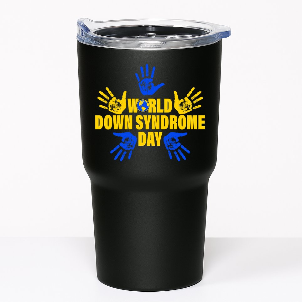 World Down Syndrome Day Hand Print Tumbler