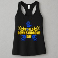 World Down Syndrome Day Hand Print Womens Tank Top