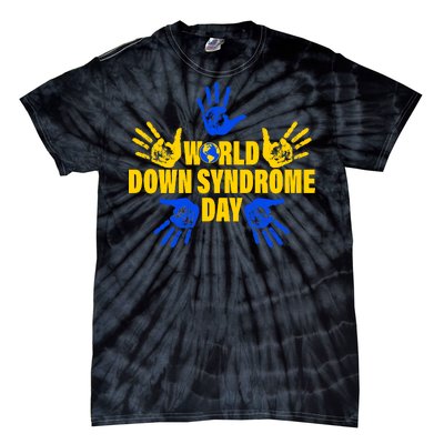 World Down Syndrome Day Hand Print Tie-Dye T-Shirt