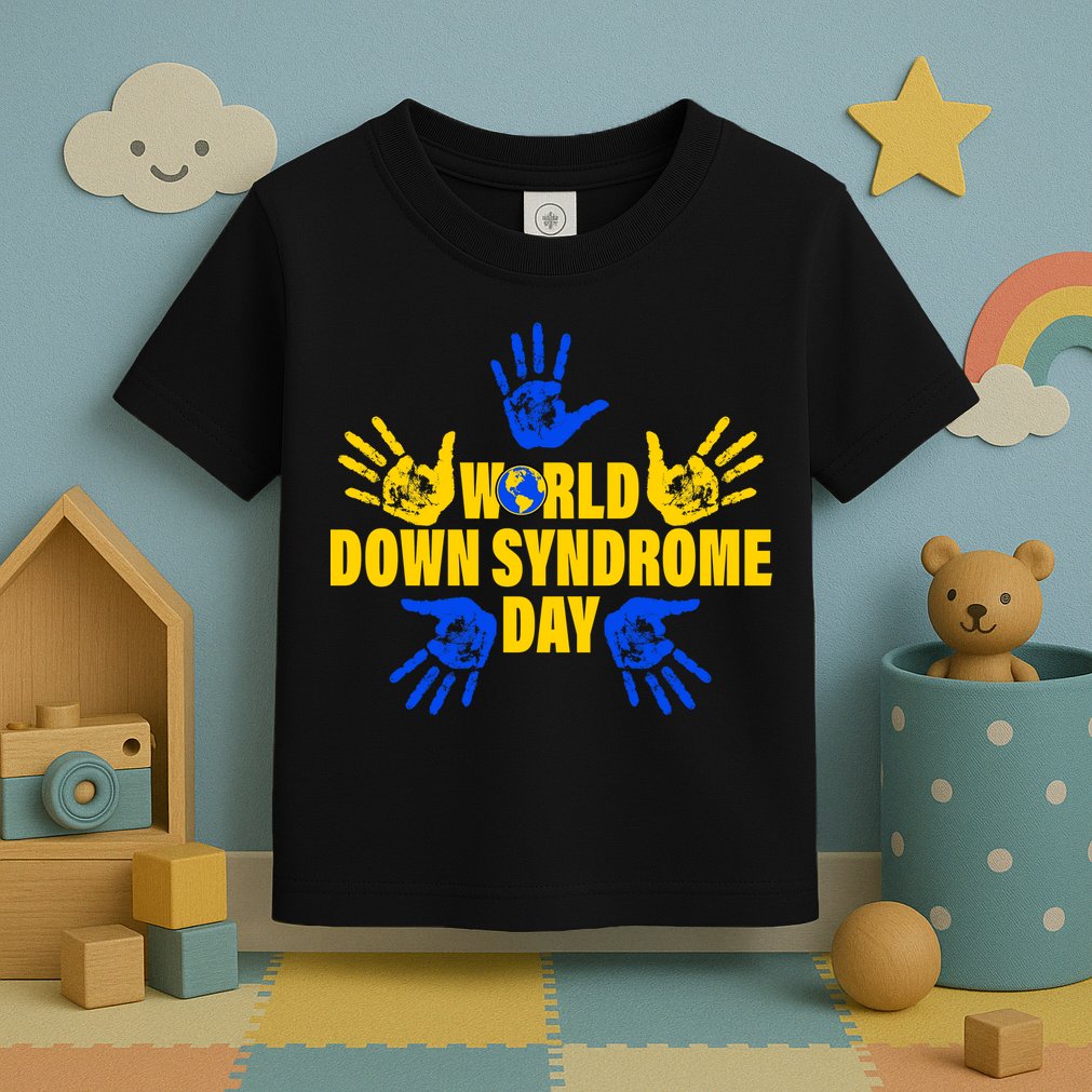 World Down Syndrome Day Hand Print Toddler T-Shirt