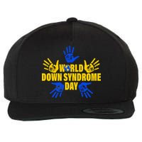 World Down Syndrome Day Hand Print Wool Snapback Cap