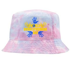 World Down Syndrome Day Hand Print Tie-Dyed Bucket Hat