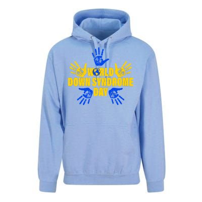 World Down Syndrome Day Hand Print Unisex Surf Hoodie