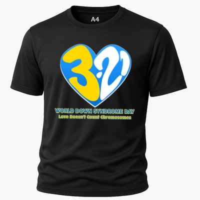 World Down Syndrome Day Love Doesn't Count Chromosomes Performance Shirt
