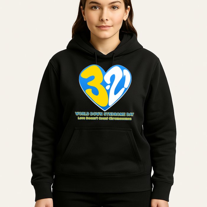 World Down Syndrome Day Love Doesn't Count Chromosomes Hoodie