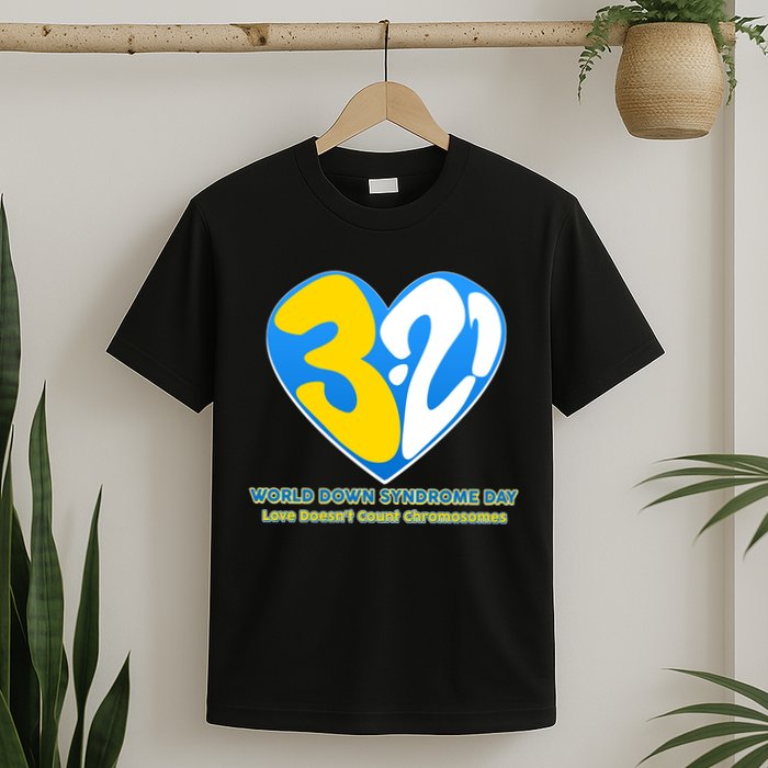 World Down Syndrome Day Love Doesn't Count Chromosomes T-Shirt