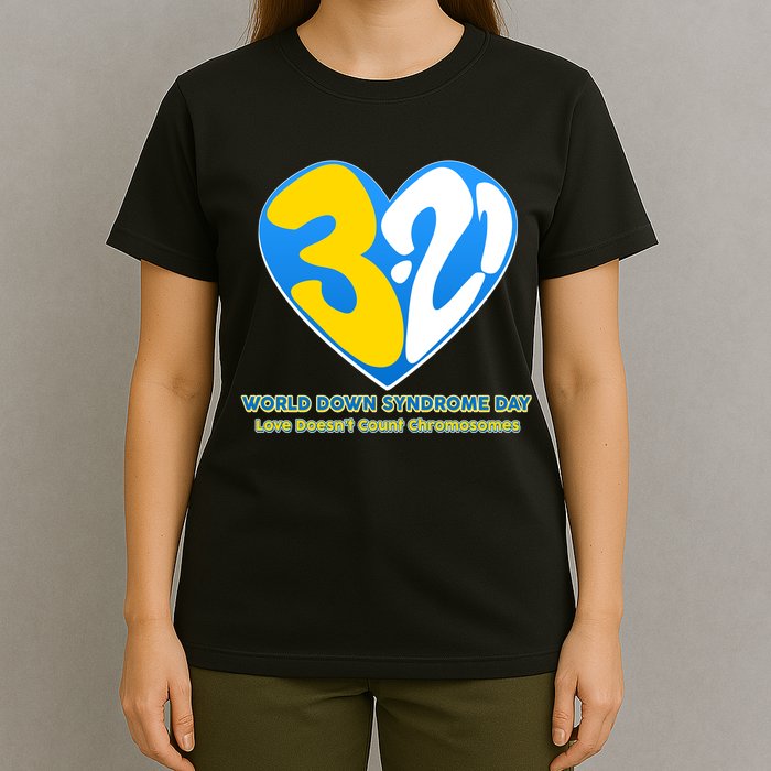 World Down Syndrome Day Love Doesn't Count Chromosomes T-Shirt