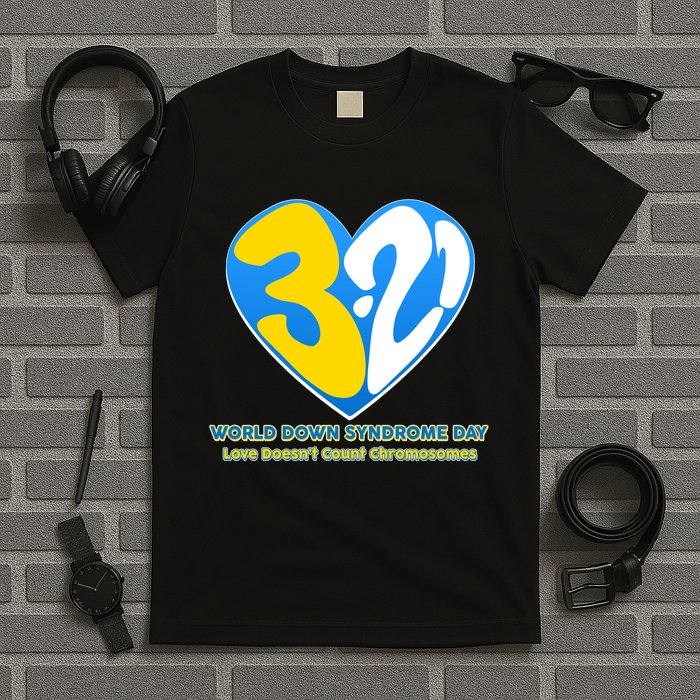 World Down Syndrome Day Love Doesn't Count Chromosomes T-Shirt