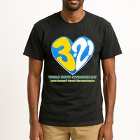 World Down Syndrome Day Love Doesn't Count Chromosomes Tall T-Shirt