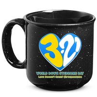 World Down Syndrome Day Love Doesn't Count Chromosomes 15oz Campfire Ceramic Mug