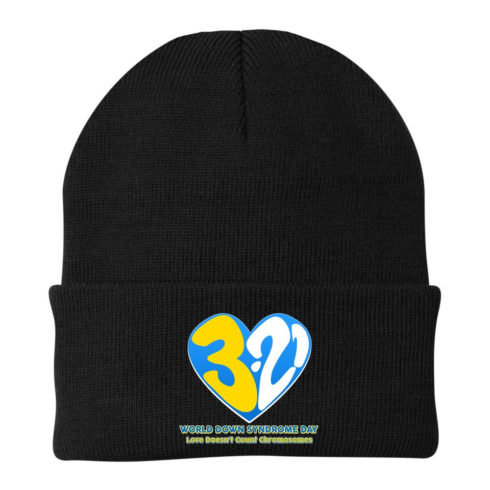 World Down Syndrome Day Love Doesn't Count Chromosomes Beanie