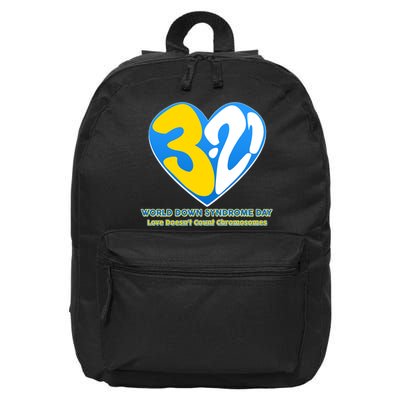 World Down Syndrome Day Love Doesn't Count Chromosomes 16 in Basic Backpack