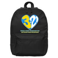 World Down Syndrome Day Love Doesn't Count Chromosomes 16 in Basic Backpack