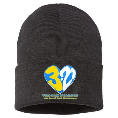 World Down Syndrome Day Love Doesn't Count Chromosomes Sustainable Knit Beanie