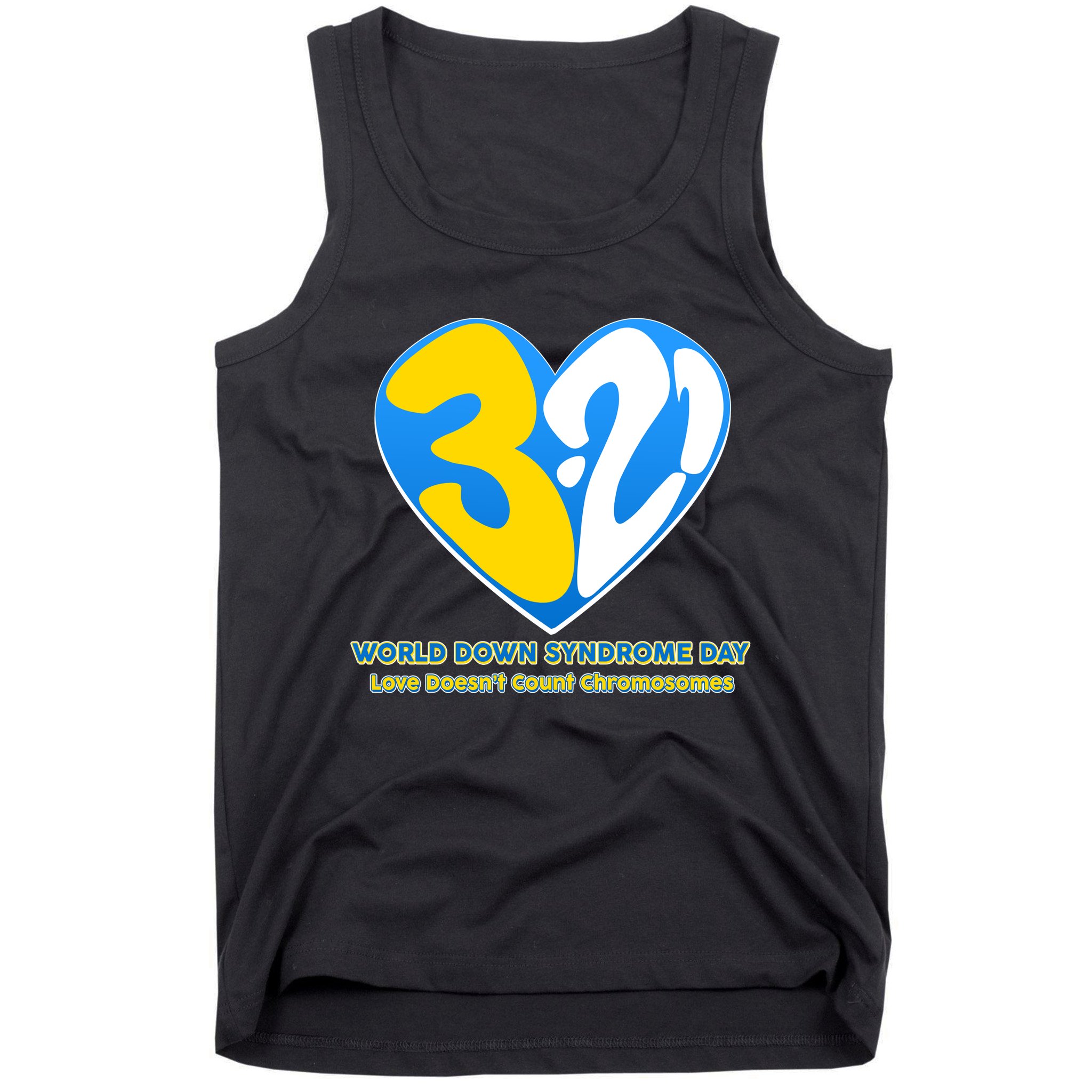World Down Syndrome Day Love Doesn't Count Chromosomes Tank Top