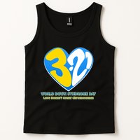 World Down Syndrome Day Love Doesn't Count Chromosomes Tank Top