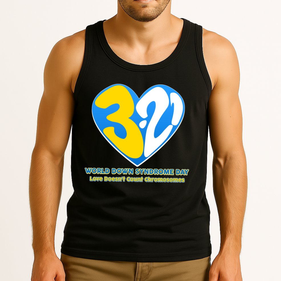World Down Syndrome Day Love Doesn't Count Chromosomes Tank Top