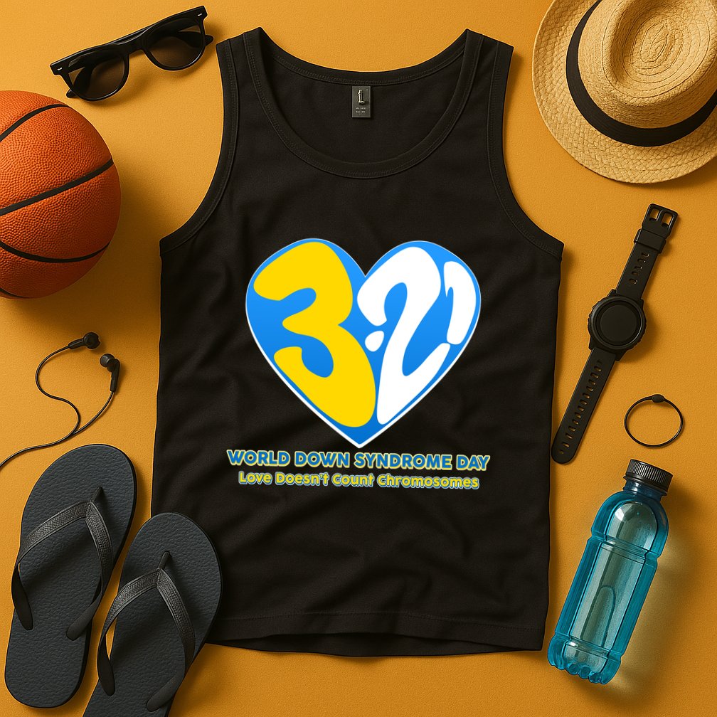 World Down Syndrome Day Love Doesn't Count Chromosomes Tank Top