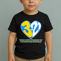 World Down Syndrome Day Love Doesn't Count Chromosomes Toddler T-Shirt
