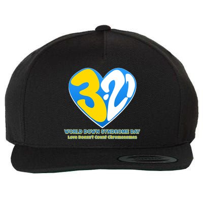 World Down Syndrome Day Love Doesn't Count Chromosomes Wool Snapback Cap