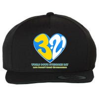 World Down Syndrome Day Love Doesn't Count Chromosomes Wool Snapback Cap