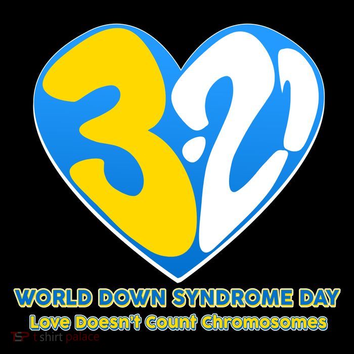 World Down Syndrome Day Love Doesn't Count Chromosomes Kids T-Shirt