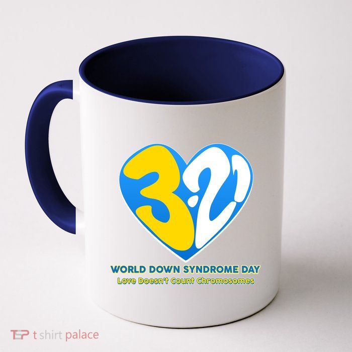 World Down Syndrome Day Love Doesn't Count Chromosomes Mug