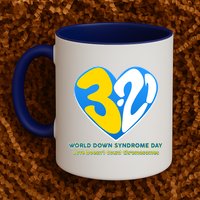 World Down Syndrome Day Love Doesn't Count Chromosomes Mug