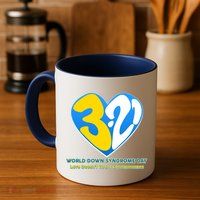 World Down Syndrome Day Love Doesn't Count Chromosomes Mug