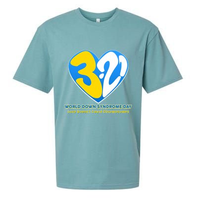 World Down Syndrome Day Love Doesn't Count Chromosomes Sueded Cloud Jersey T-Shirt