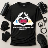 World Down Syndrome Day March 21 Cooling Performance Crew T-Shirt