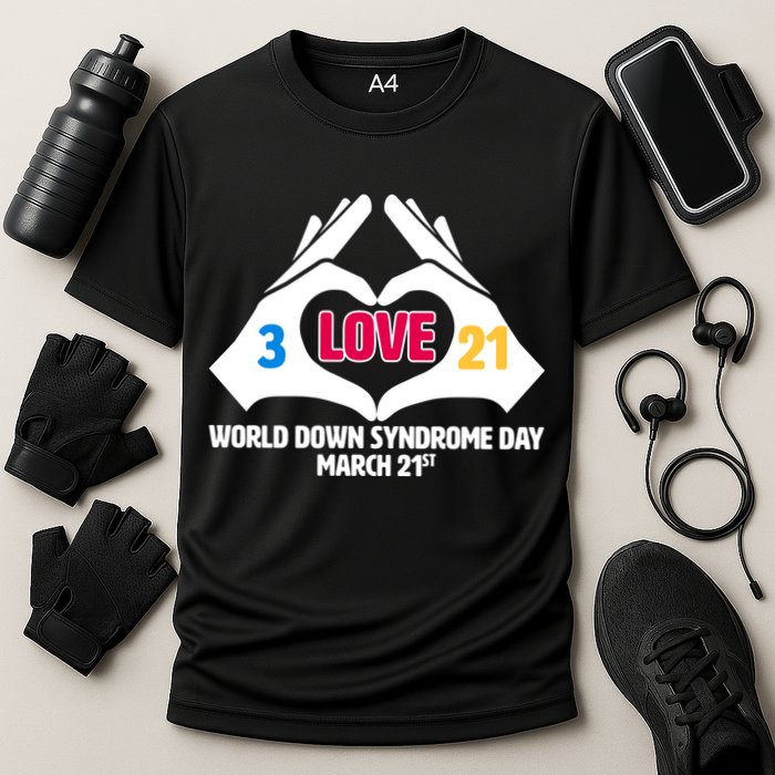 World Down Syndrome Day March 21 Cooling Performance Crew T-Shirt