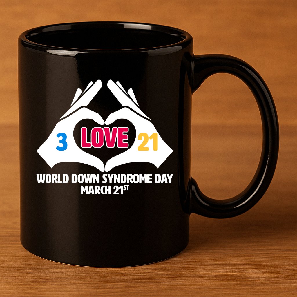 World Down Syndrome Day March 21 11oz C Handle Ceramic Mug
