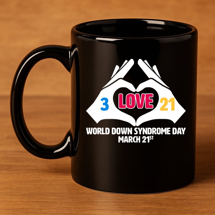 World Down Syndrome Day March 21 11oz C Handle Ceramic Mug