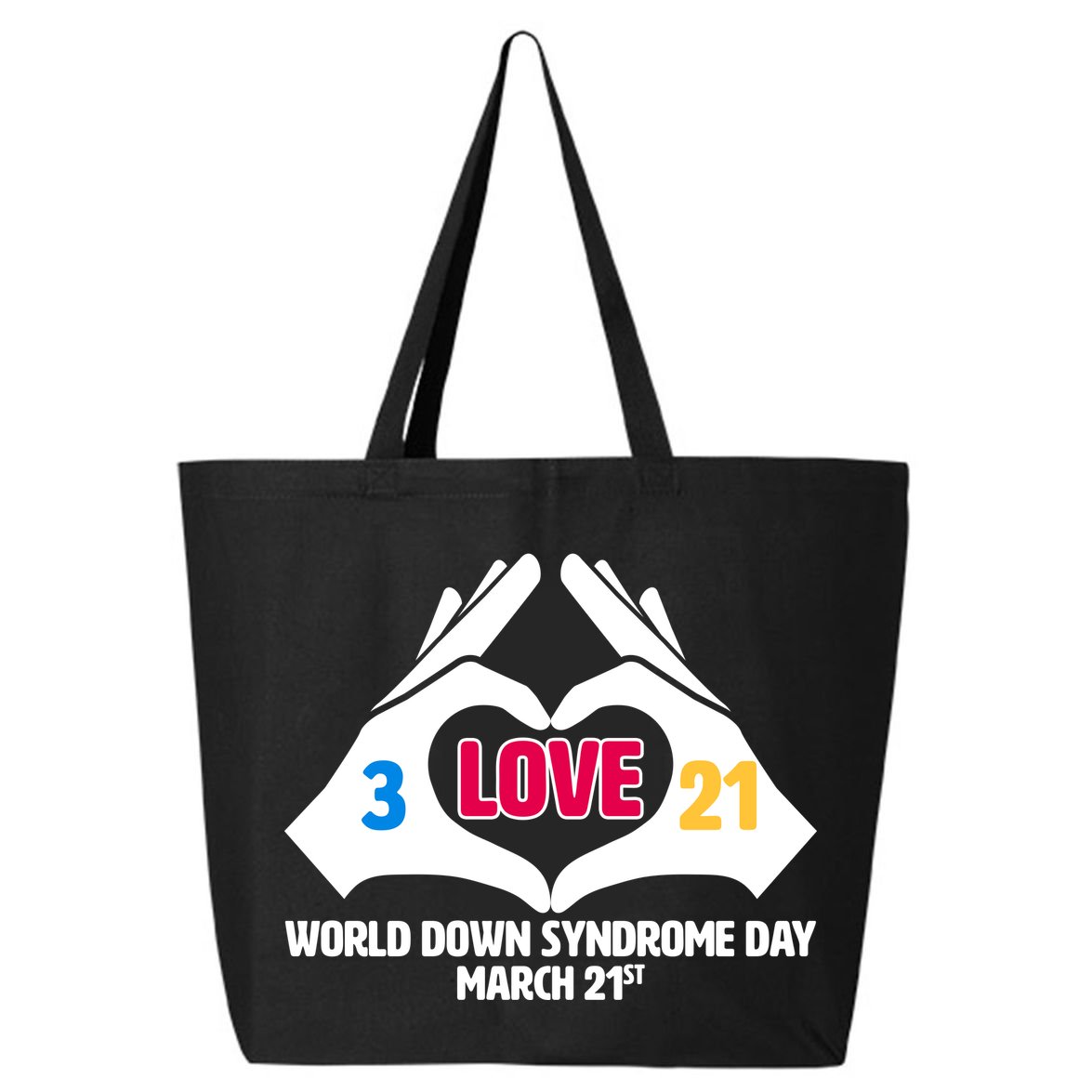 World Down Syndrome Day March 21 25L Jumbo Tote