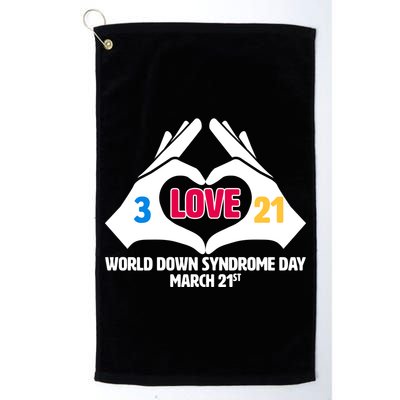 World Down Syndrome Day March 21 Golf Towel