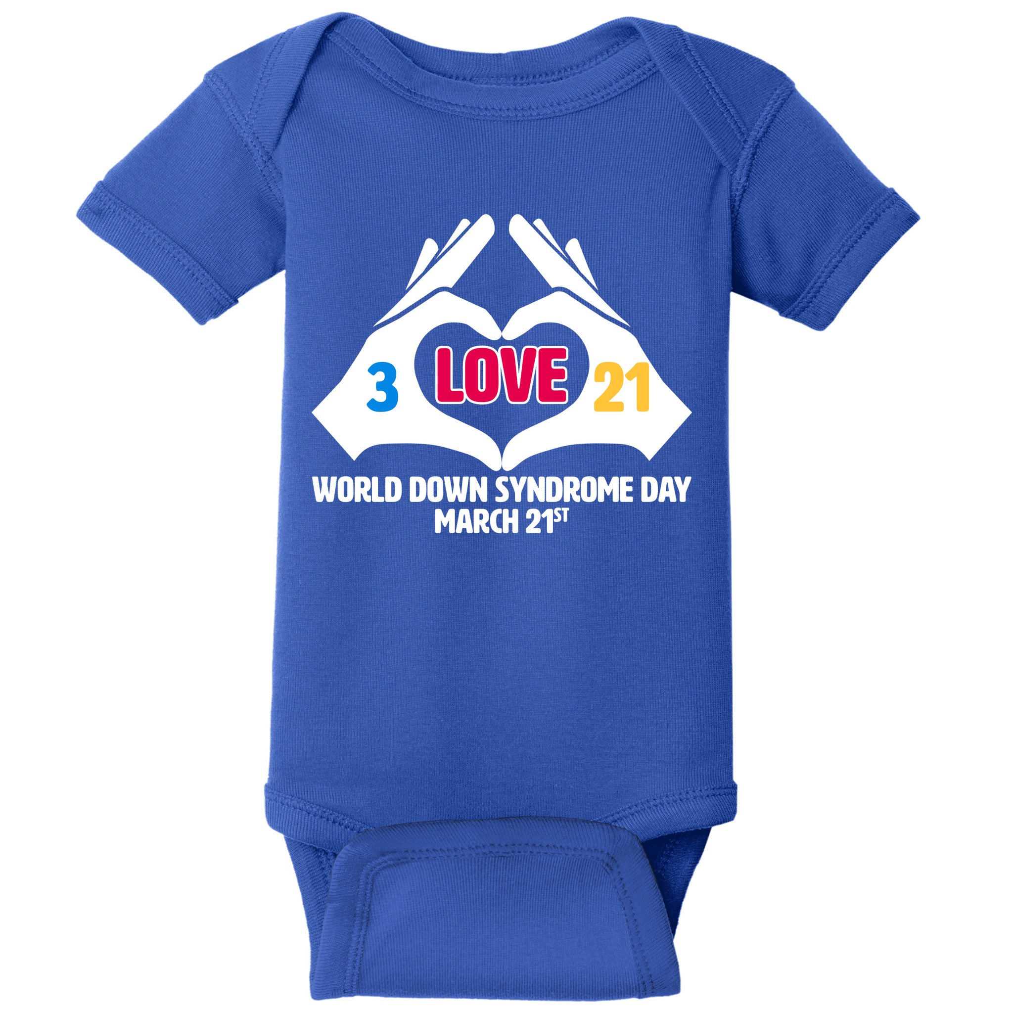 World Down Syndrome Day March 21 Baby Bodysuit