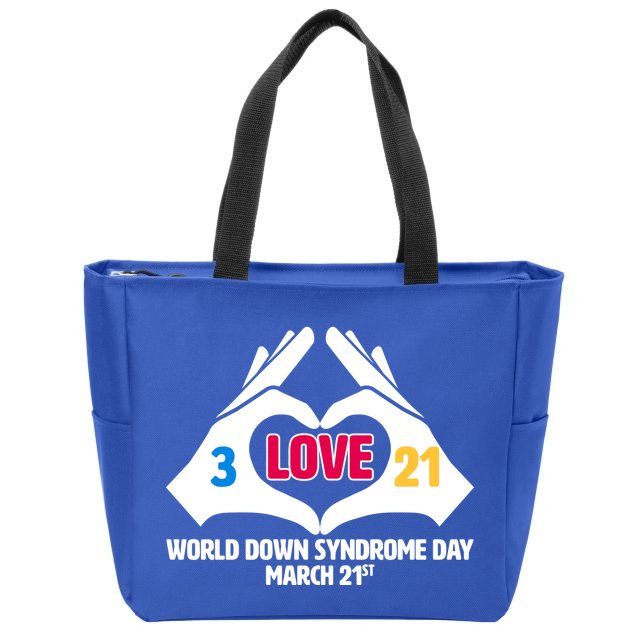 World Down Syndrome Day March 21 Zip Tote Bag